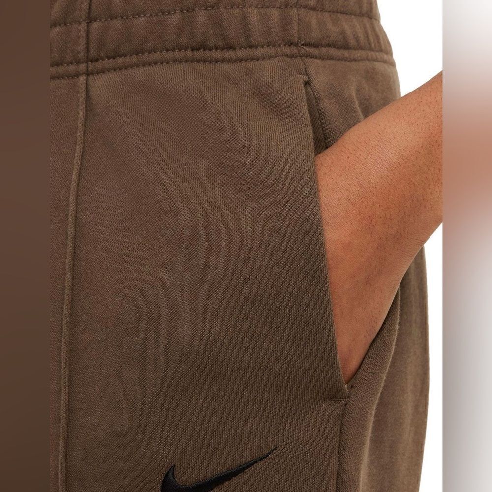 NWT Nike Essential Washed Fleece Mid-Rise Pants Brown Women XL(DD5630-004)$70 - Picture 10 of 11